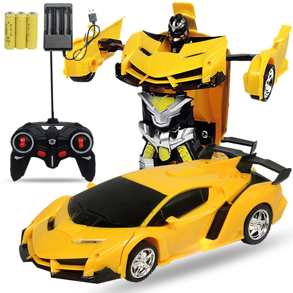 

RC Car Transformation Robots Electric Children Boys Toys Vehicle Model Outdoor Remote Control Sports Deformation Car Robots Gift