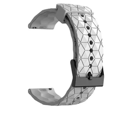 Premium Silicone Sport Strap for Garmin Watches - Enhanced Replacement Watchband (White)