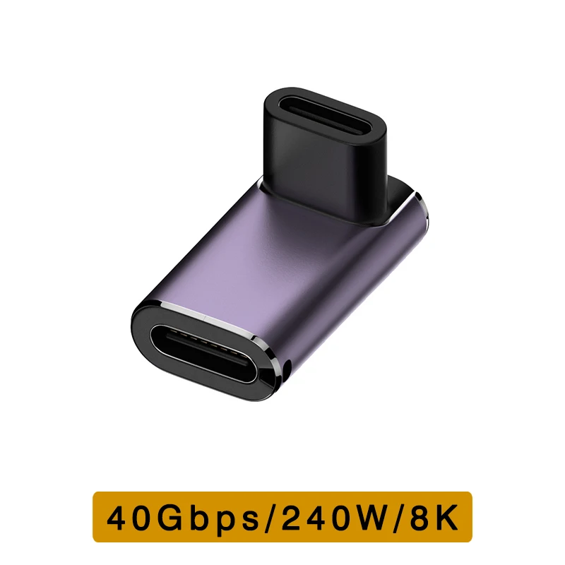 Enhanced USB4 Adapter - High-Speed Type C Male to Female Extension Converter
