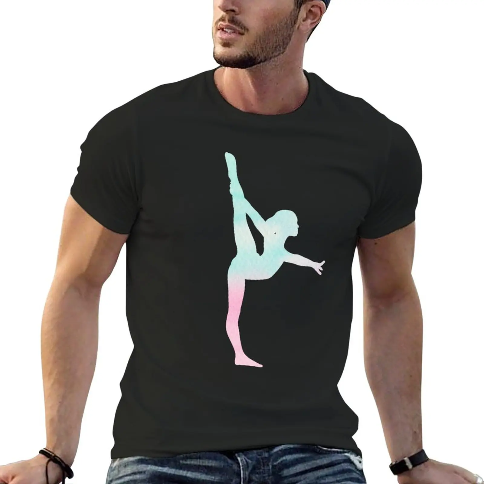 

Gymnast Silhouette T-Shirt Aesthetic clothing plus size tops summer tops mens champion t shirts