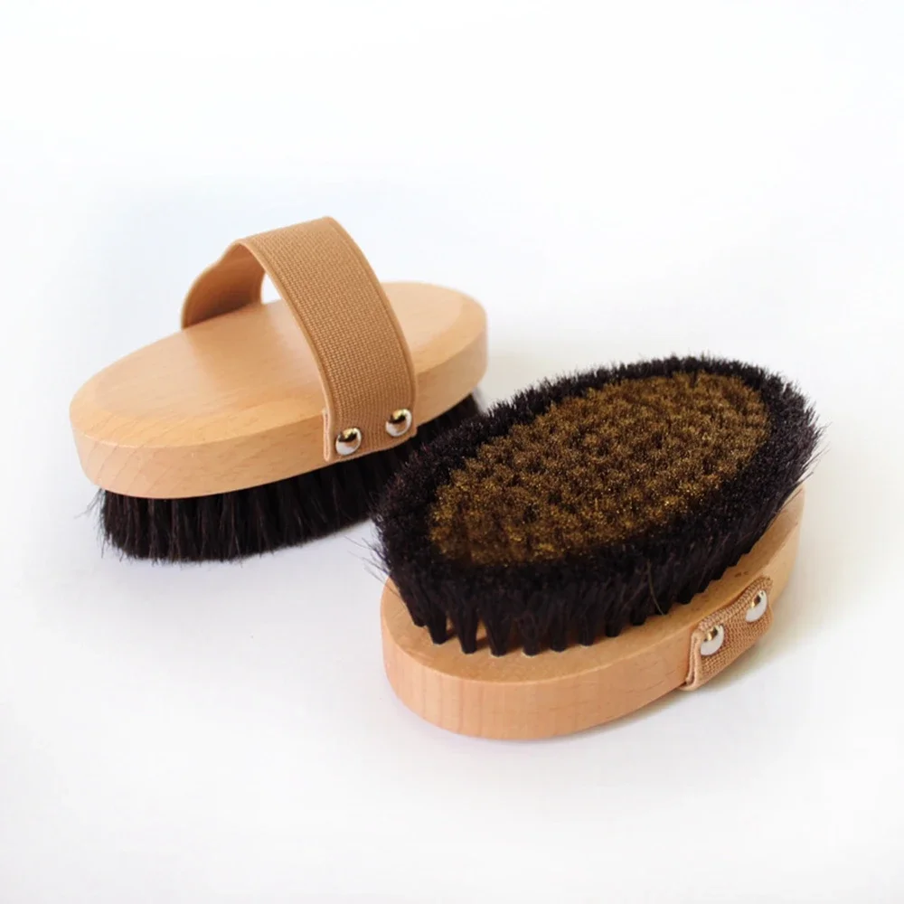 الملمس الجاف فرشاة سلك نحاسي خشب الزان مشط جلد الد...