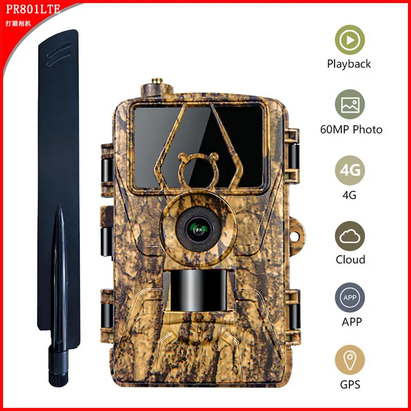 4G HD SIM Card Hunting Camera Pr801lte Outdoor Courtyard Surveillance Camera Охотничьи камеры