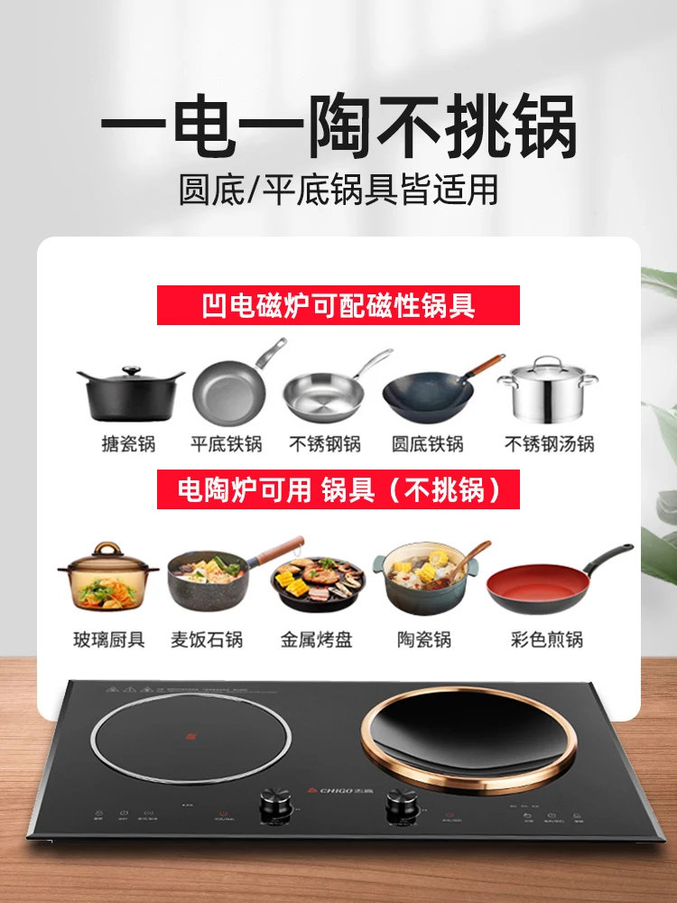 Commercial 220V 3500W Double Burner Electric Cooktop AC Induction Cooktop  Electric Cooktop - China Double Burner Cooktop and AC Induction Cooktop  price