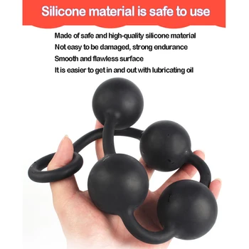 Long Butt Plug Men Anal Male Masturbator Big Anal Beads Female Butt Plug Men's Butt Plug Sex Shop Men's Supplies Sex Toys 4