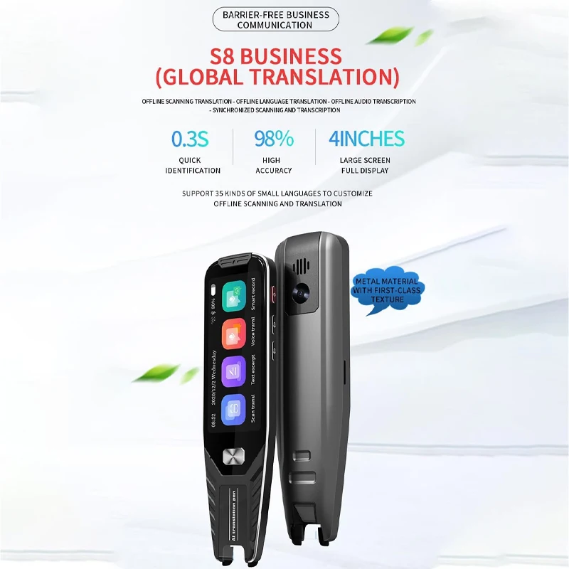 

Smart Voice Scan Translator Pen Multifunction Translation Dictionary Pen Real-Time Language Translator Business Travel Abroad