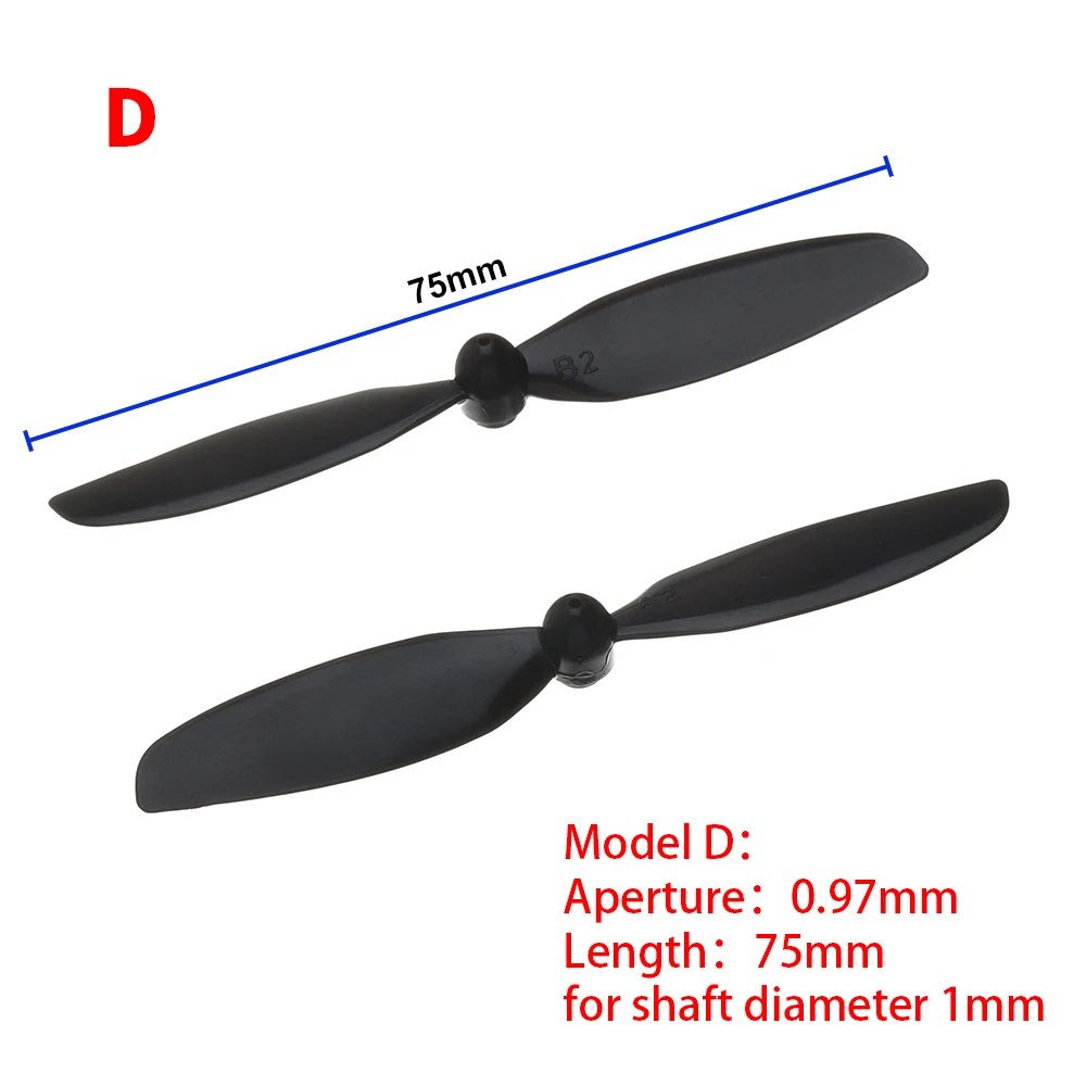 4 Hélices Miniatures CW CCW 47-75mm pour Drone