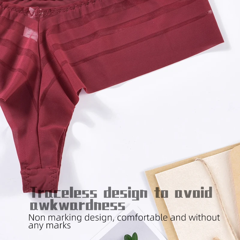 Women Panties Solid Color Underpants Comfortable G-String Sexy Briefs Low-Rise Intimates Lingerie Tangas