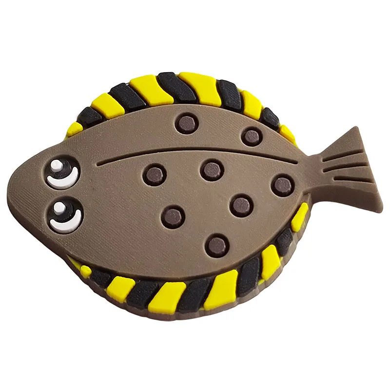 2024 PVC fish series 2pcs lot cute shoe buckle charms accessories decorations for sandals sneaker clog unisex lovers gift drop