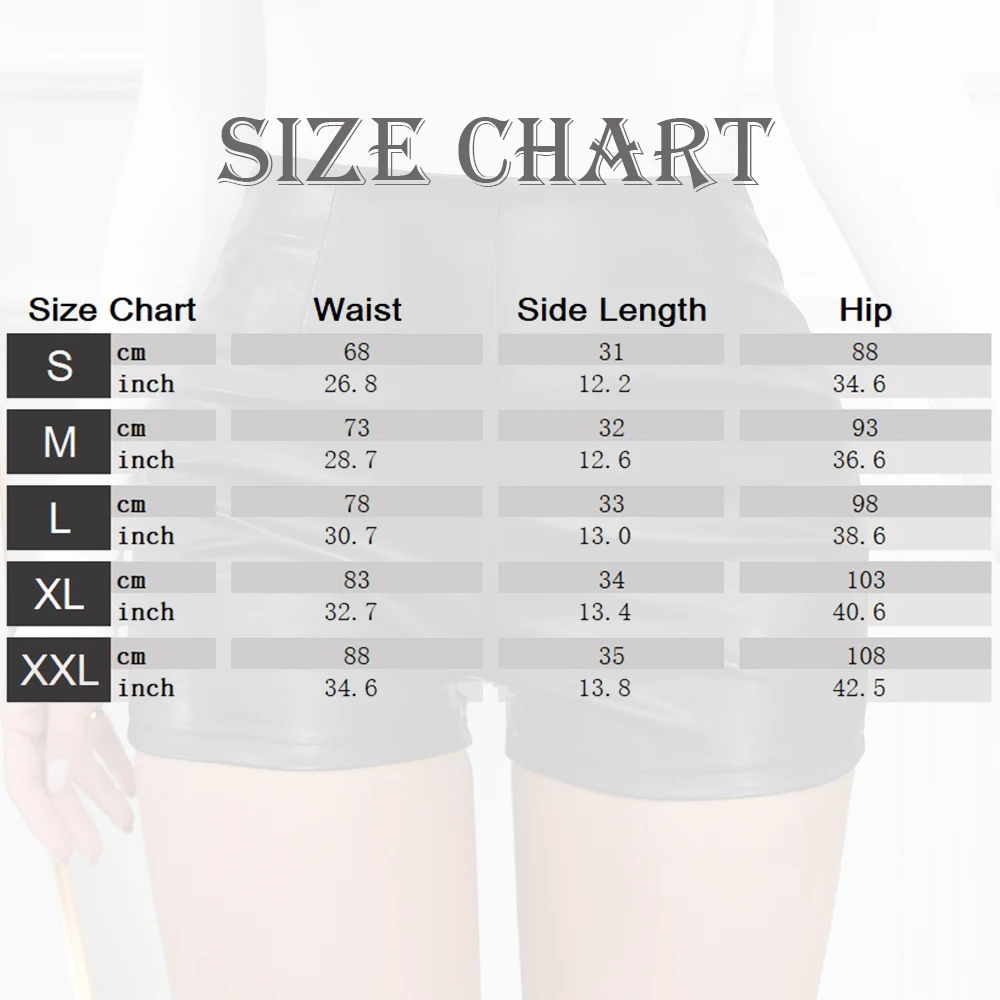 Sexy Women Faux Leather Stretch Hot Pants Skinny Shorts Women's High Waist PU Leather Short Pants Slim Hot Pole Dance Clubwear
