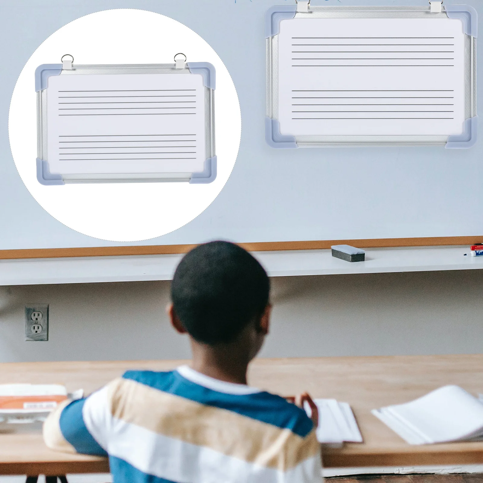 Staff Magnetic Whiteboard Magnetic Teaching Dry Erase Boards Symbol Horizontal Grid Classroom with Lines Practice Child