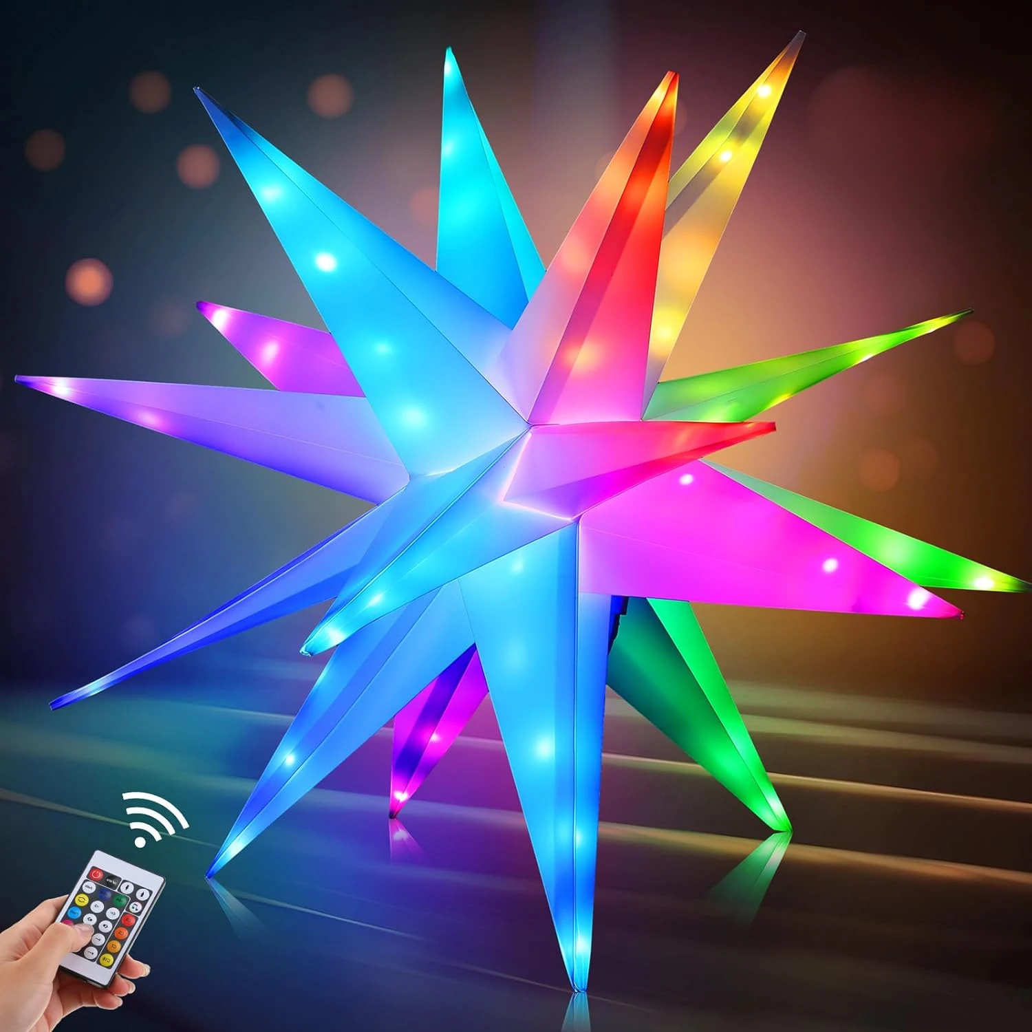 

Smart App Moravian Christmas Tree Star Topper Light USB Hanging Outdoor Xmas Star String Lights LED Bethlehem Star Porch Light