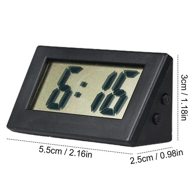 LCD Digital Clock Mini Desktop Clock for Bedroom Student Exam