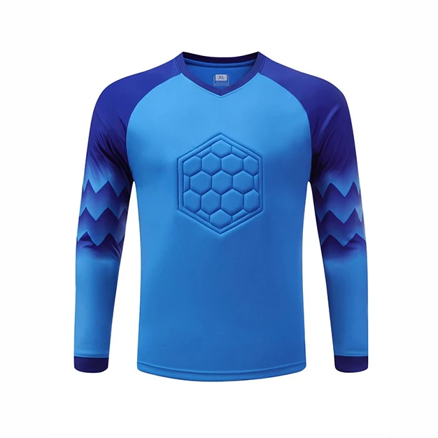Adults Football Goalkeeper Uniform Mens Goalkeeper Soccer Jersey Boy'S Doorkeepers Long Sleeve Protective Sponge Shirt Pants