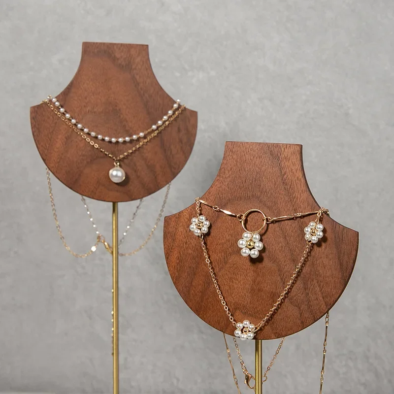 Luxurious Walnut Jewelry Display Stand