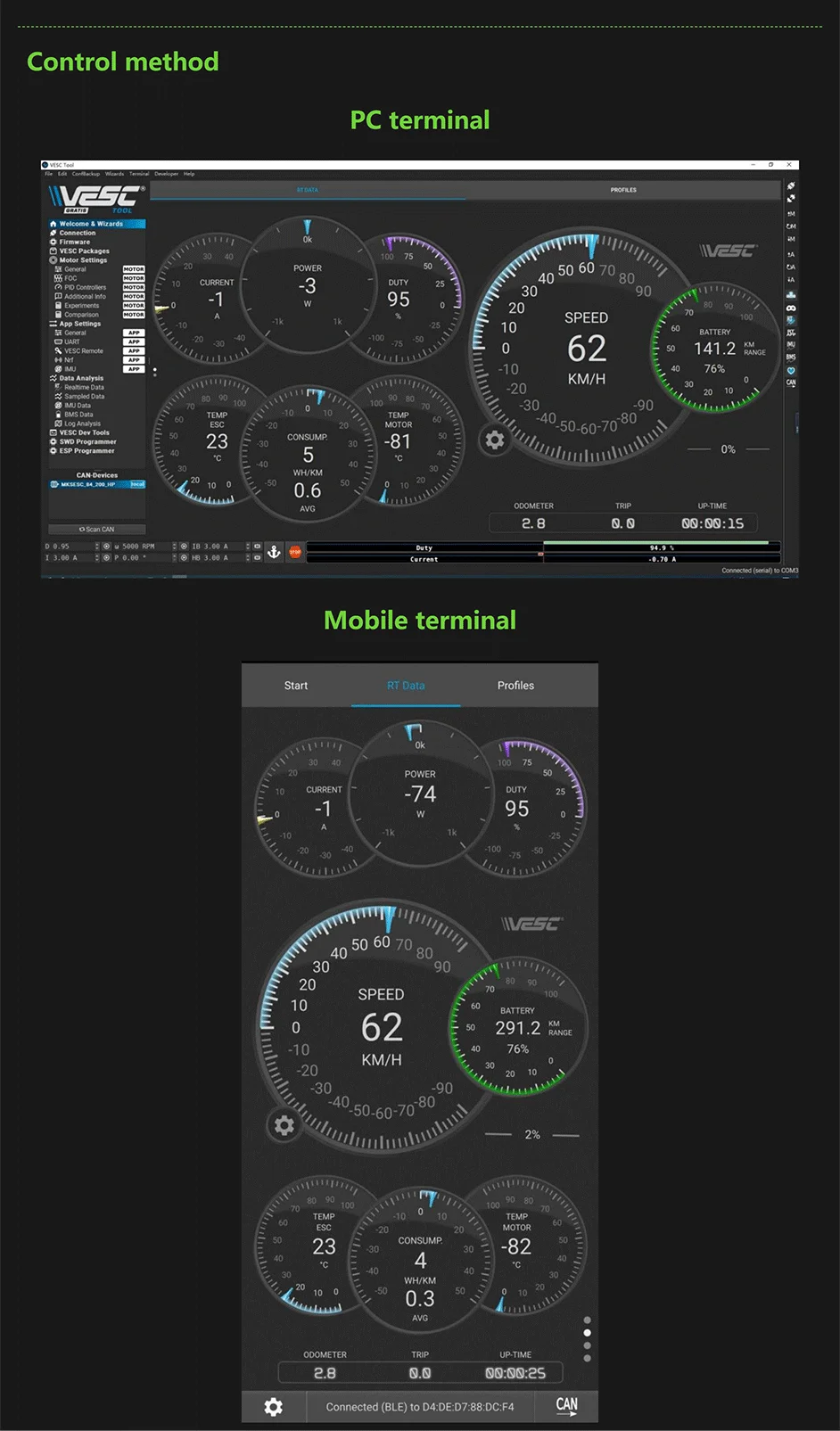 Makerbase VESC EXPRESS Unterstützt WLAN+Bluetooth SD-Kartenprotokollierung ESP32-Modul GPS-Positionierung – Detail 8