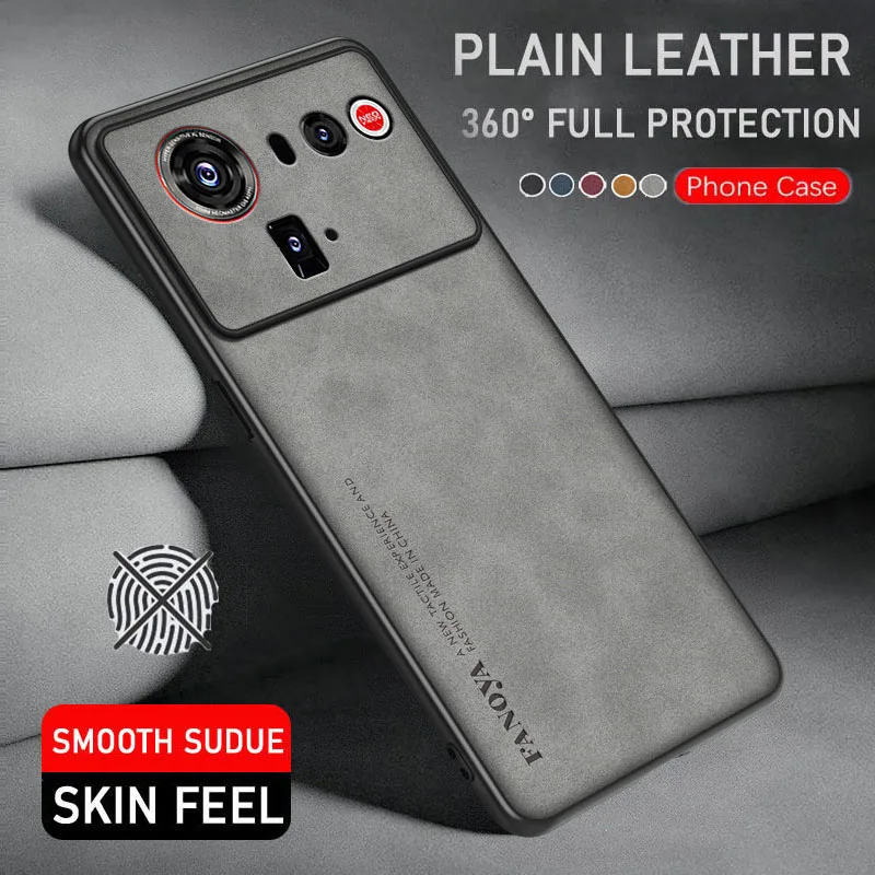 Leather Shockproof Protective Phone Case - Skin-Friendly Cover