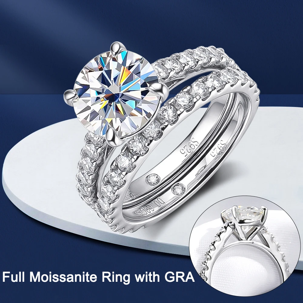 ポリエチレン (PE)】Women's Dazzling Moissanite Ring Brilliant
