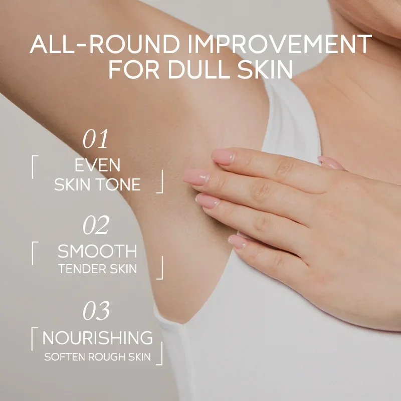 Quiyum Underarm Body Cream Armpit Legs Knee Elbow Cream Dull Remove Dark Spots Melanin Brighten Skin Care 30g 3
