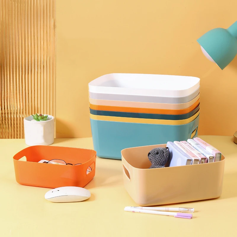 

Miscellaneous Storage Box Desktop Kitchen Storage Basket Bathroom Cosmetics Sorting Plastic Snack Table Basket