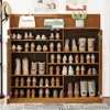 Bamboo Shoe Storage Cabinet with Doors, 7 Tier Free Standing Shoe Rack, 36-40 Pairs Cabinet, Entryway Organizer 6