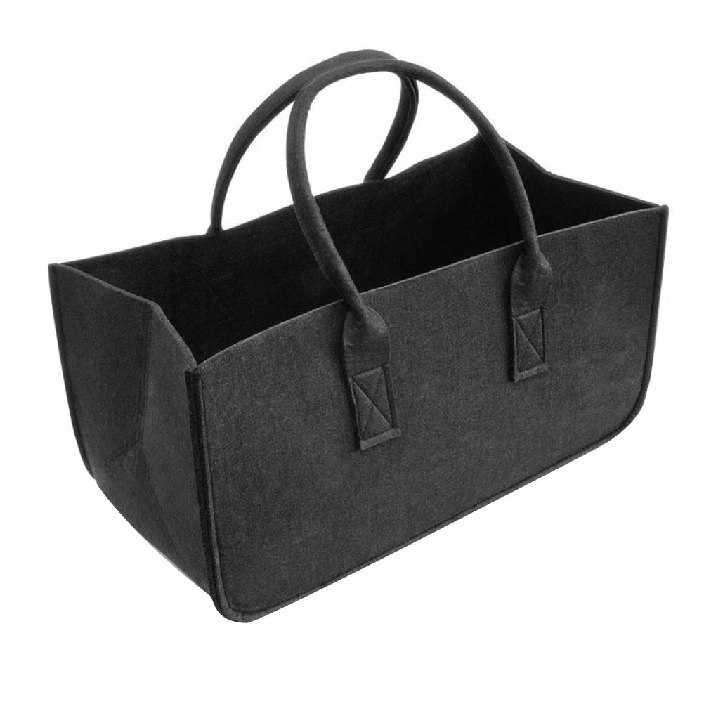 

Felt Firewood Bag Large Storage Bags Wooden Log Holders for Outdoor Pouch Carrier