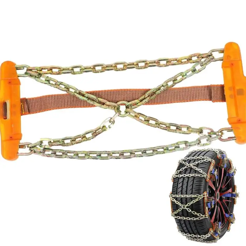 Car Tire Anti-Skid Chains Winter Automobile Snow Chains Universal Tire Anti-skid Snow Mud Sand Wheel for Car Truck