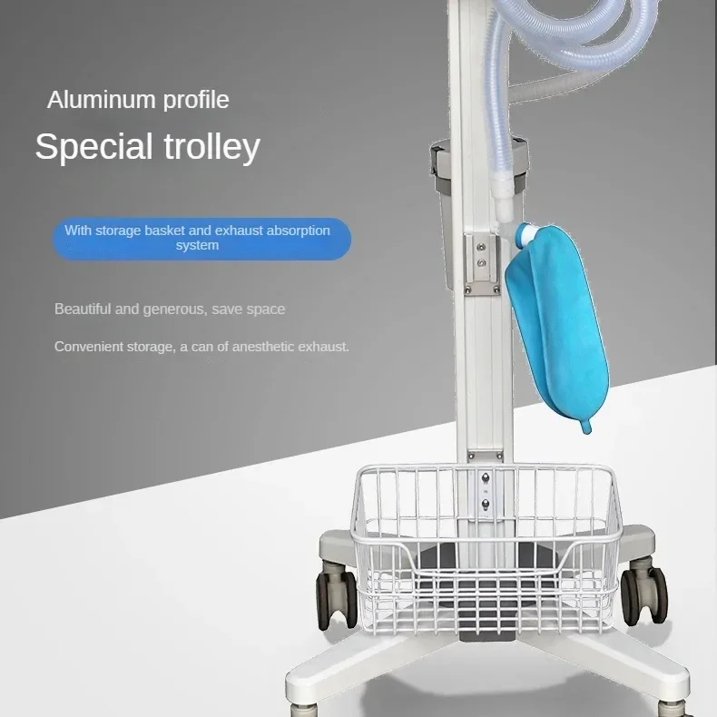 DA1200V3 All-in-one Anaesthesia Ventilator Aluminium type trolley Pet Veterinary Instruments Dual Airbox Design