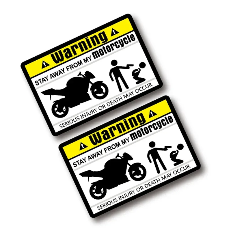 Não toque na marca de advertência decalque exclusivo decalques adesivos de carro para moto motocicleta 8cm x 5.3cm