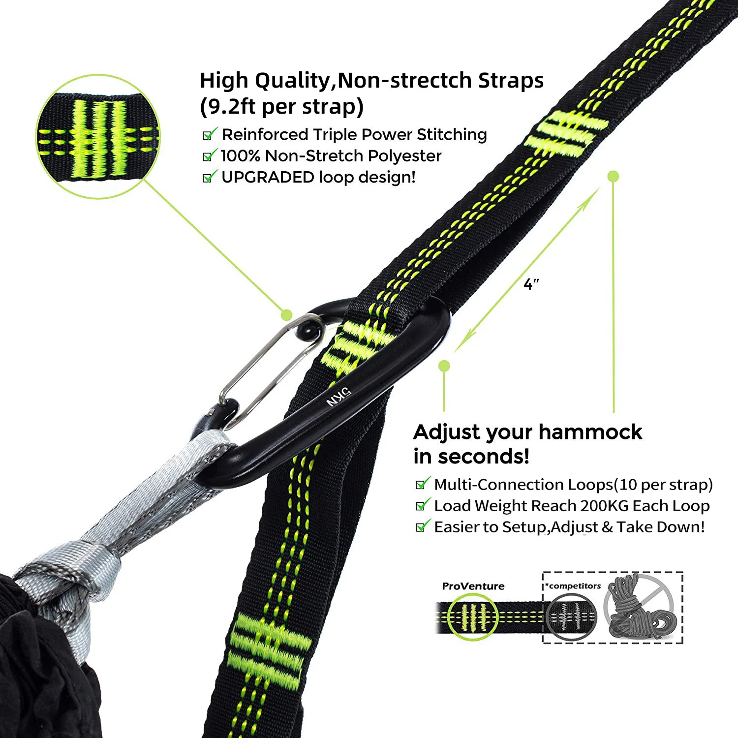 Multi-functional insect net waterproof windproof ultralight parachute hammock aerial tent Portable Outdoor Camping 270x140cm 3