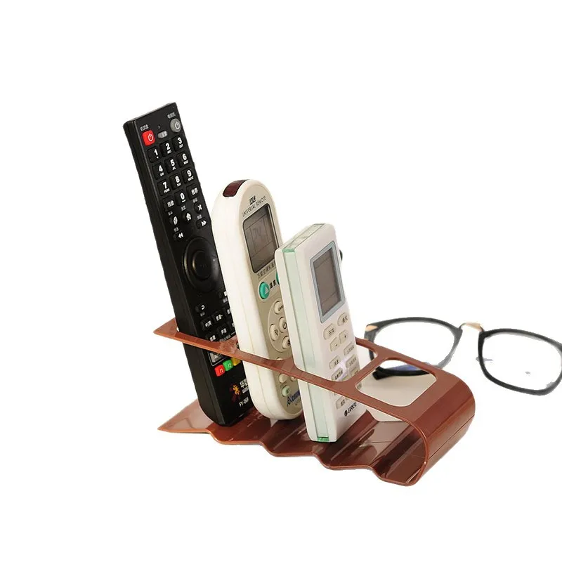 Organizzatore per Telecomandi a 4 Scomparti, Portaoggetti Creativo da Scrivania, Supporto in Plastica Multiuso per Scrivania - immagine 5