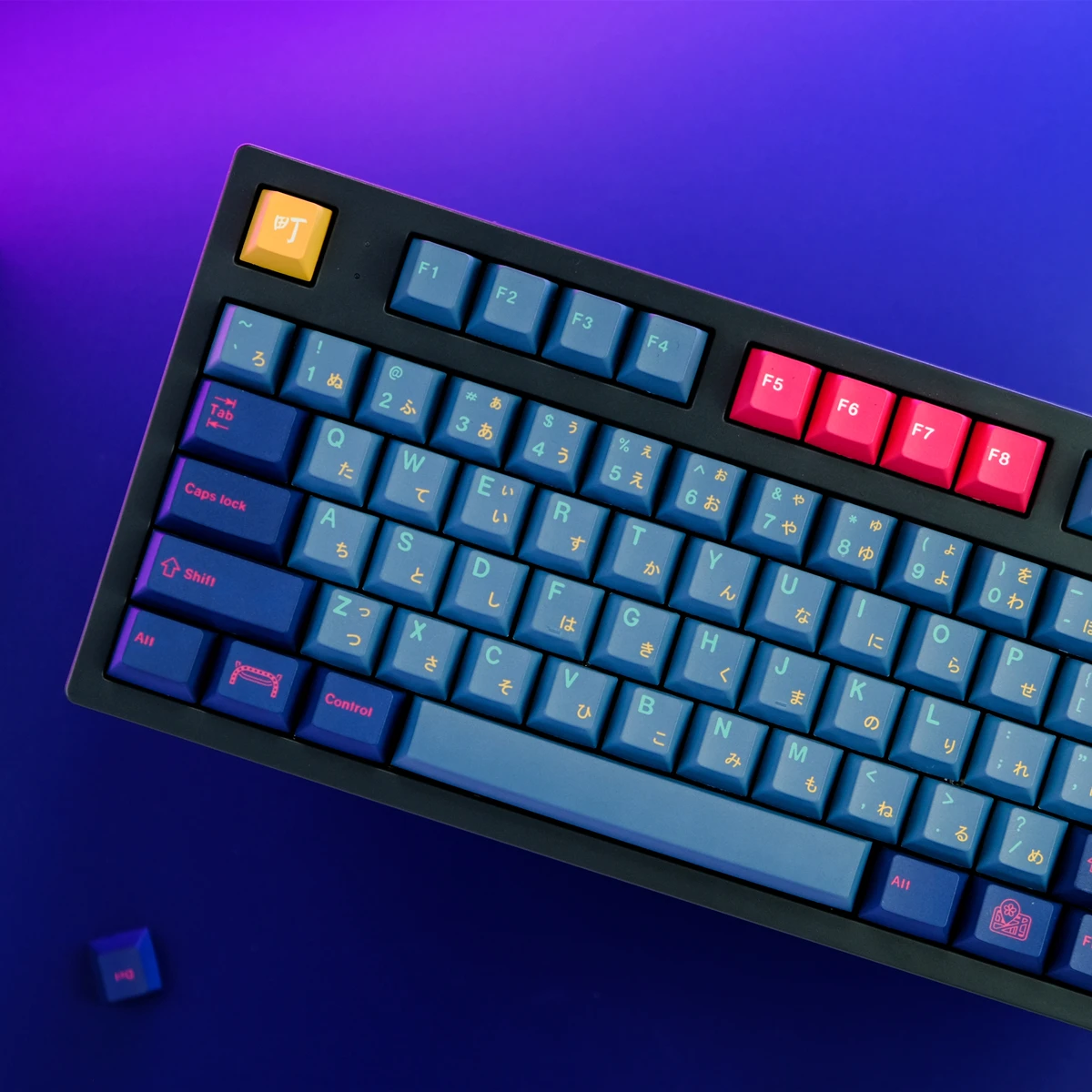 Teclado Mecânico Keycaps para Interruptor mx Keycap Japonês Perfil Cereja Pbt Sublimação Dye Japão Kabukicho 129 Chaves - Imagem 5