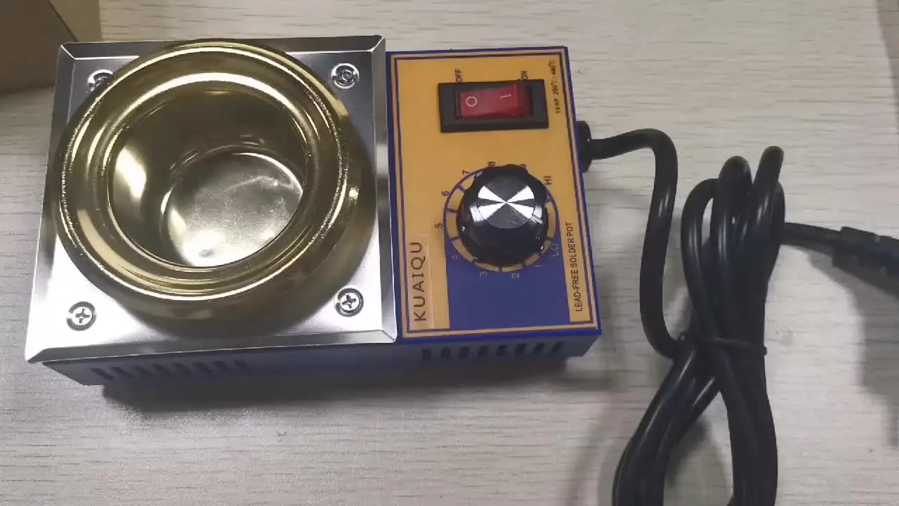 Pentola Per Saldatura 250W - Crogiolo Stagno Per Dissaldatura Con Termostato