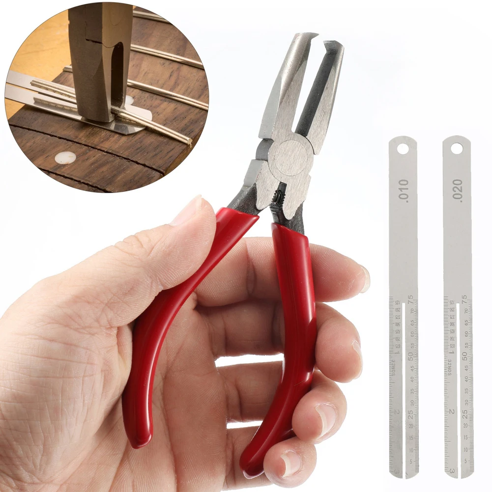 Pinza A Testa Piatta Con Estrattore Fret Da 6 Pollici Pinza Professionale Per Basso Per Chitarra Estrattore Fret Pinza Per Attrezzi Con Piastre In Acc