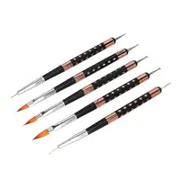 Nail Art Brush Set with Nylon Bristles - Precision Nail Drawing Pens for home Use 2