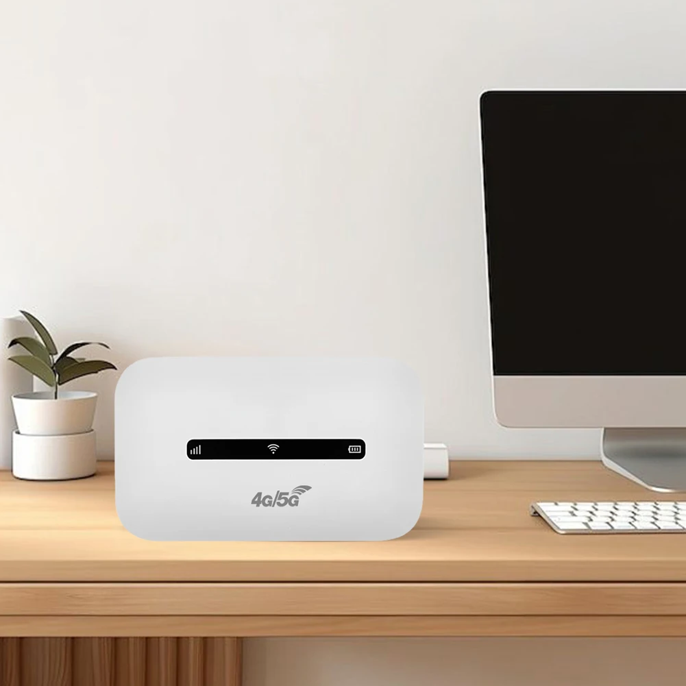 High-Speed 4G LTE Portable WiFi Router with SIM Card Slot for Multiple Users - Ideal for Home, Office, and Travel