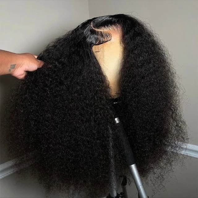 Perruques en cheveux humains naturels noirs Jerry Curly 13x6 13x4 HD Lace Frontal Wigs Brésiliennes 5x7 pour femmes noires pré-épilées 1