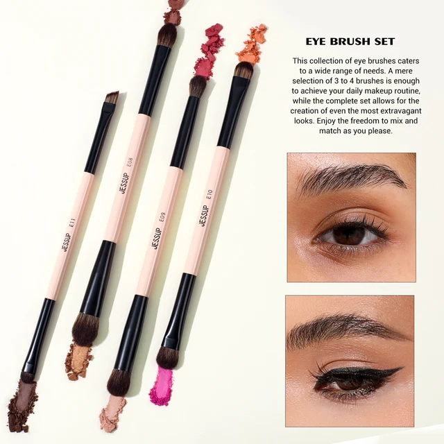 Premium Makeup Brush Set (3/7 Pieces) – Double-Sided with Sponge and Gift Box