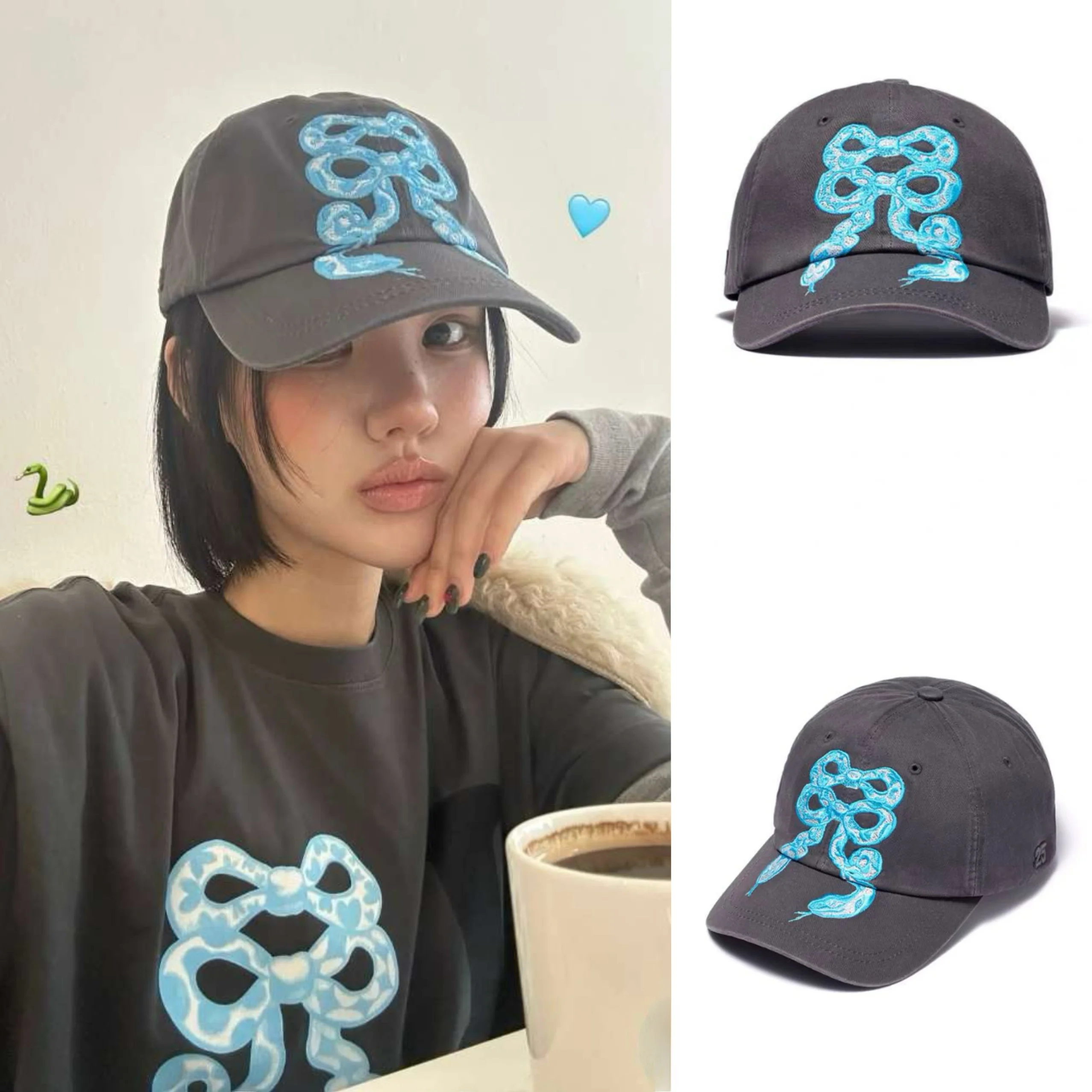Limited Edition Snake Year Knot Embroidered Baseball Cap