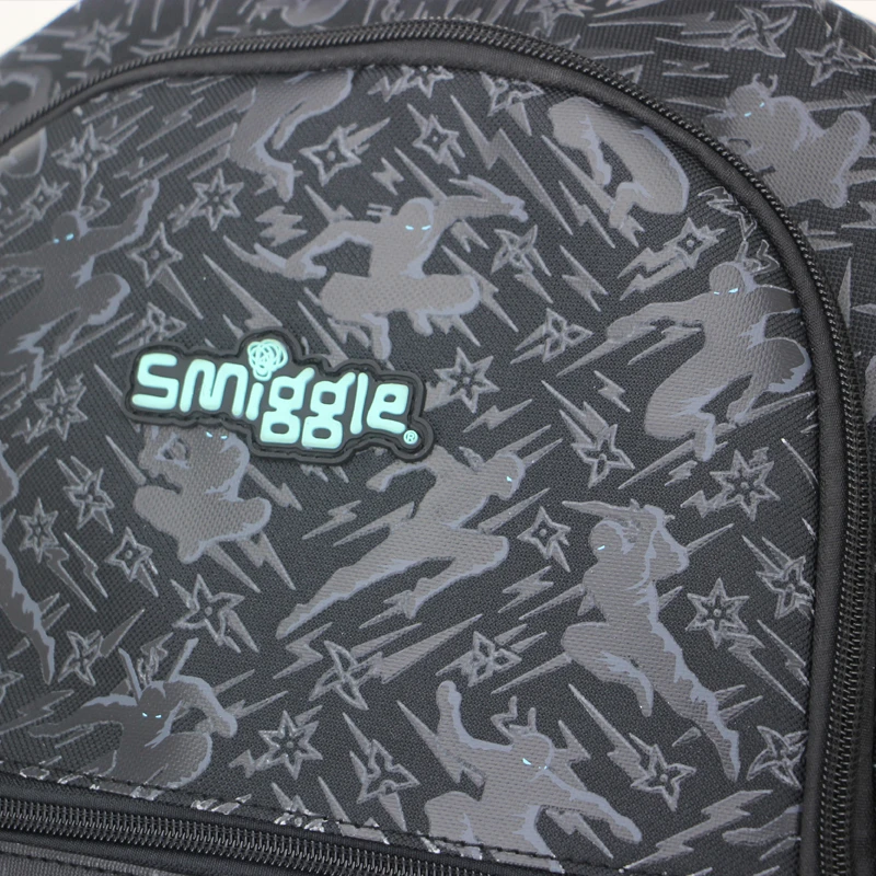 Australia smiggle original children's schoolbag boy backpack ninja waterproof bags 16 inches 7-12 years old 6