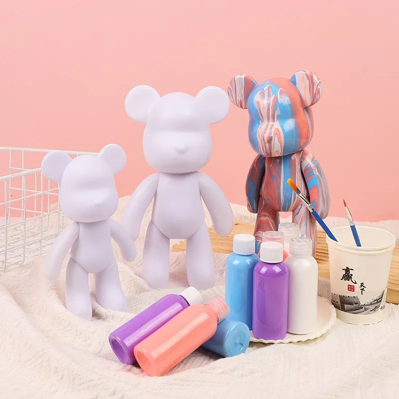 Handgemachte DIY Malerei Bär Skulptur Figur Spielzeug