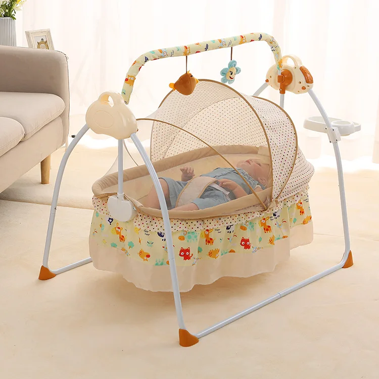 hop Rose kleur Odysseus Nieuwe elektrische wieg bed wieg intelligente automatische baby  schommelstoel flat lay rocker moeder en baby benodigdheden kinderbed| | -  AliExpress