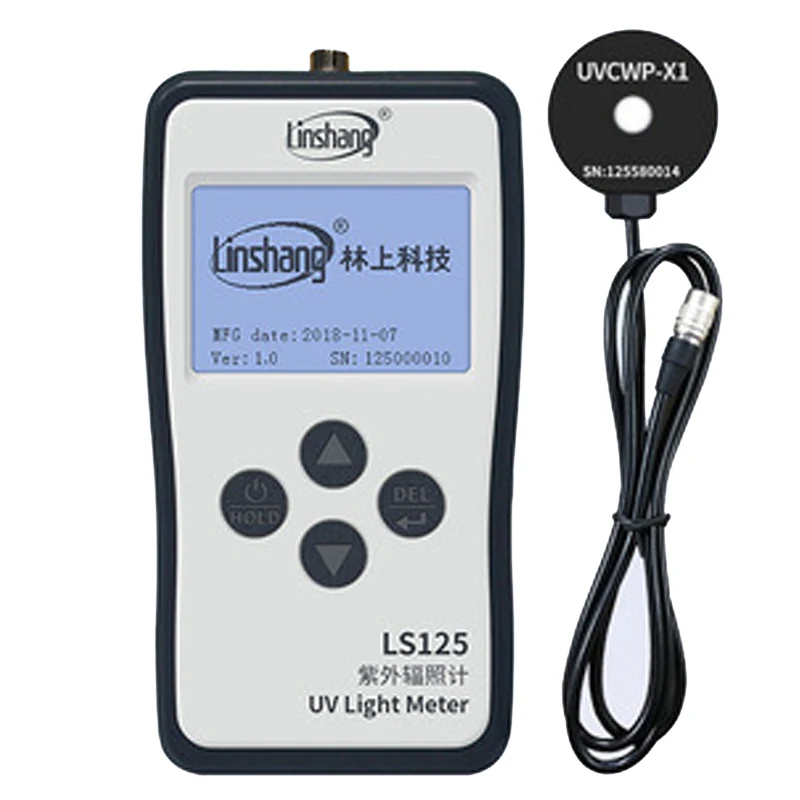 Linshang UVCWP-X1 Probe UVA LED Sensor for LS125 UV Power Meter Test Intensity and Energy of UV LED Point Light Curing