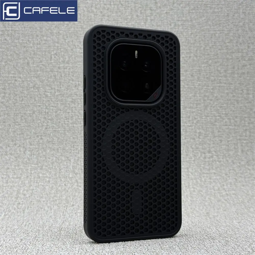 Honeycomb Heat Dissipation Breathable Magnetic Back Phone Case