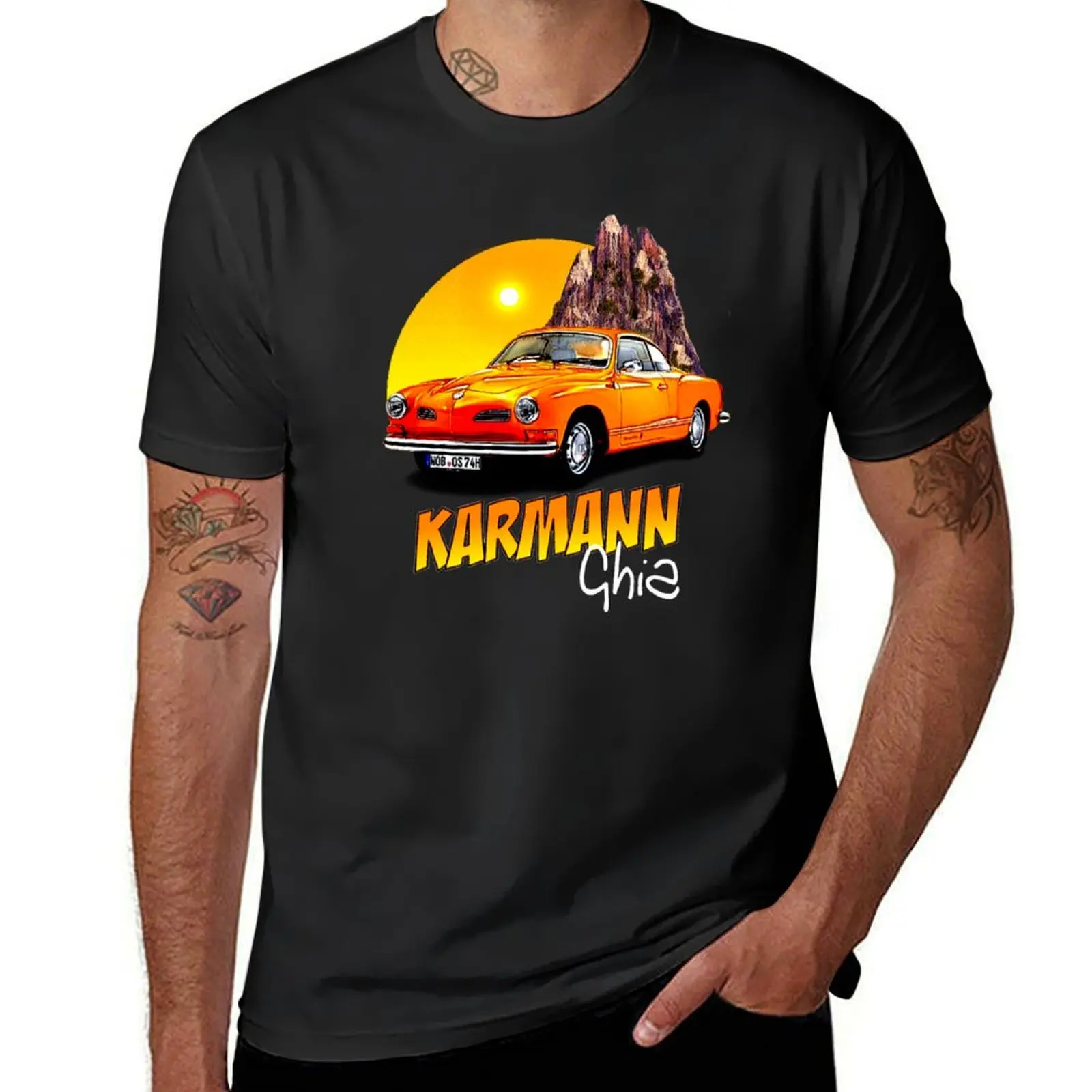 Karmann Ghia T-Shirt Funnys Customs Abbigliamento Uomo