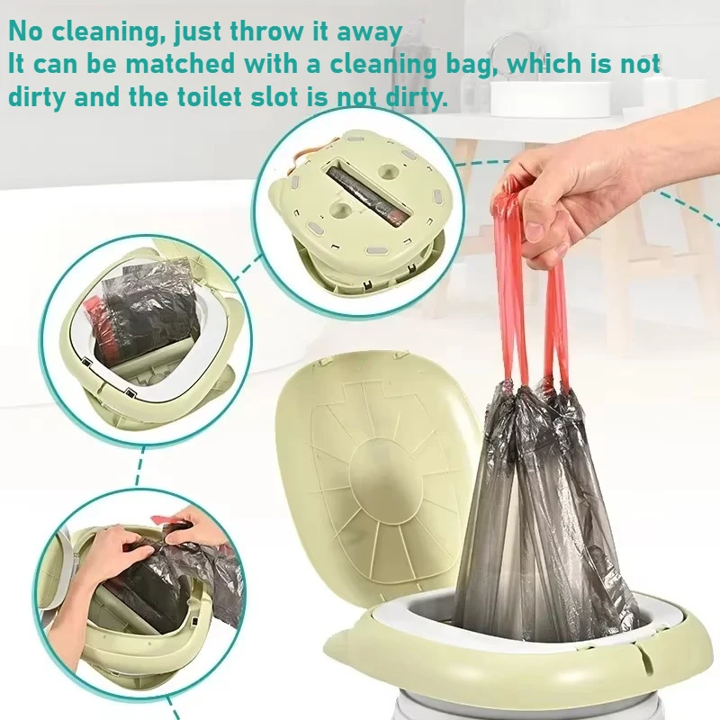 Portable Kid Boy Girl WC Toilet Seat Pot Kids Folding Toilet Baby Travel Toilet Children's Potty Car Sealed Anti-odor Urinal