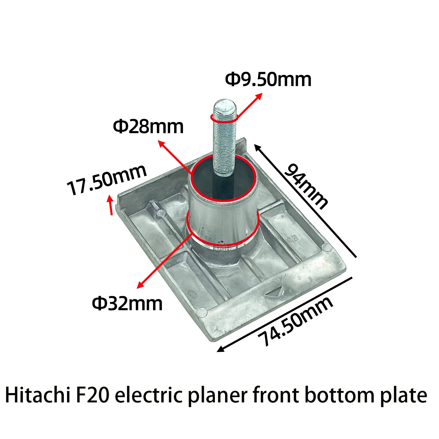 Hitachi planer F20 electric planer front bottom plate replacement spare parts front cover