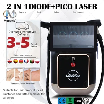 5000W Soprano 2 in 1 808+ Picosecond Diode Laser Hair Removal Device Laser Picosecond Tattoo Removal Permanent Hair Removal 1