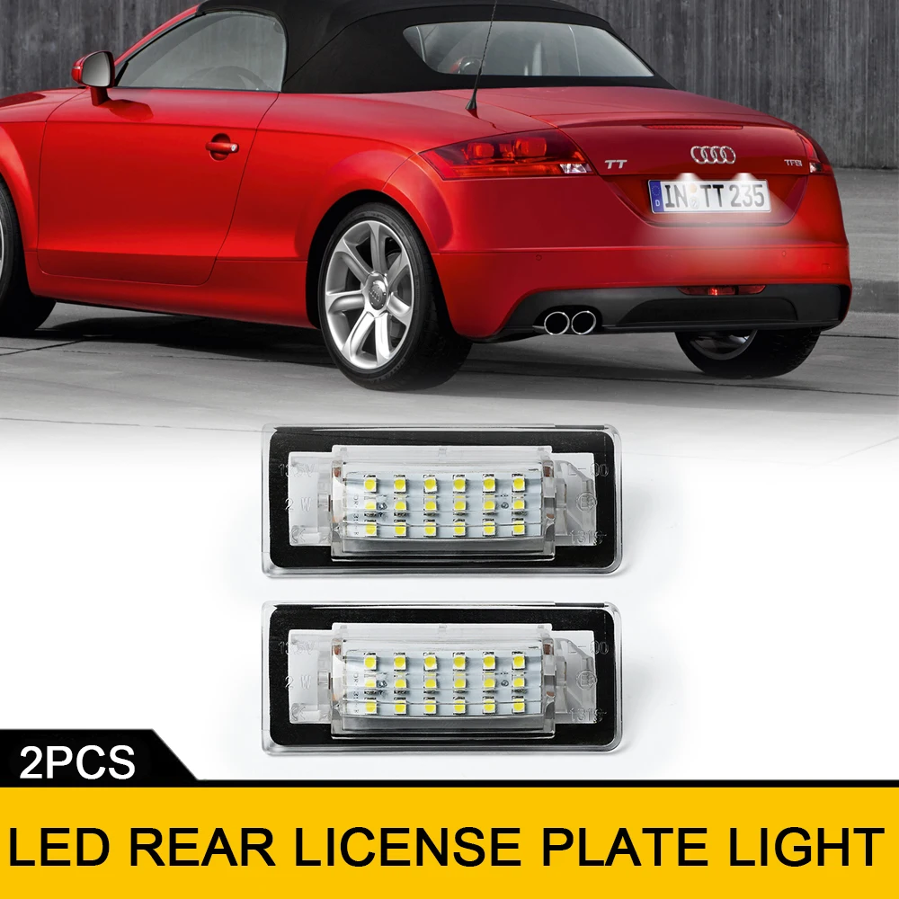 Per 1998-2006 Audi Tt Coupe 8 N3 Tt Roadster Cabrio 8 N9 Tt Mk1 8N Car Rear Led Targa Luce Errore Gratuito 6000K