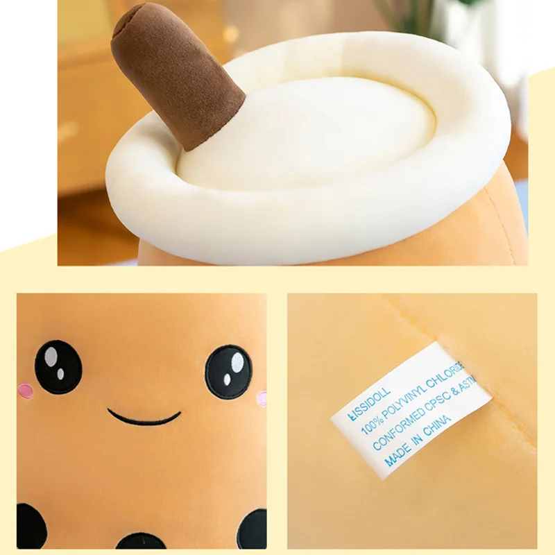 Adorable Boba Tea Plush Pillow - Soft Kawaii Toy & Gift 24CM