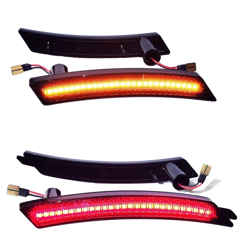 High-Performance LED Side Marker and Bumper Reflector Lights (Red)